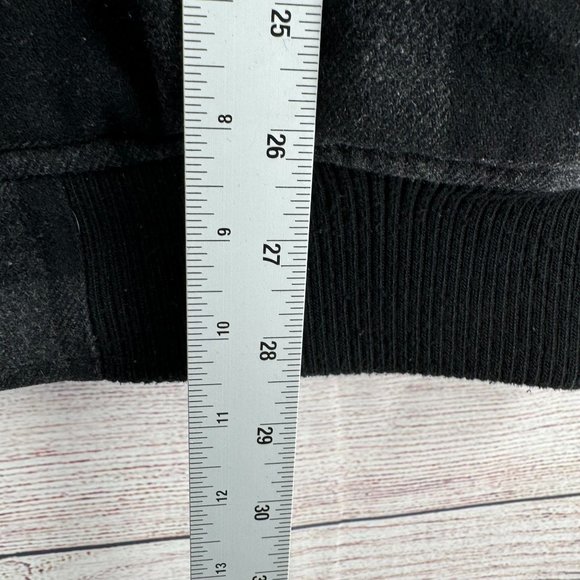 Rip Curl Quilt‎ Lined Flannel Kosy Jacket Men's Size XL Black/Gray Check Hooded - Picture 12 of 15